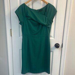 J.Crew Emerald Green Wool Shift Dress – Size 6
